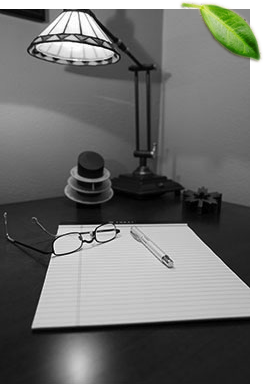 lamp and notepad used in counseling